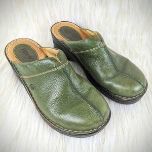 Born Size 10 Green Mules